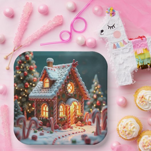 Weihnachtsgingerbrot Pappteller (Party)