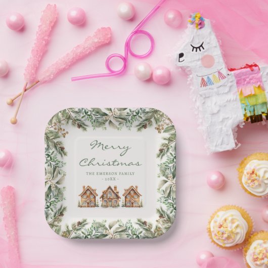 Weihnachtsgingerbrot Pappteller (Party)