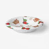 Weihnachtsgingerbrot Pappteller (Gewinkelt)