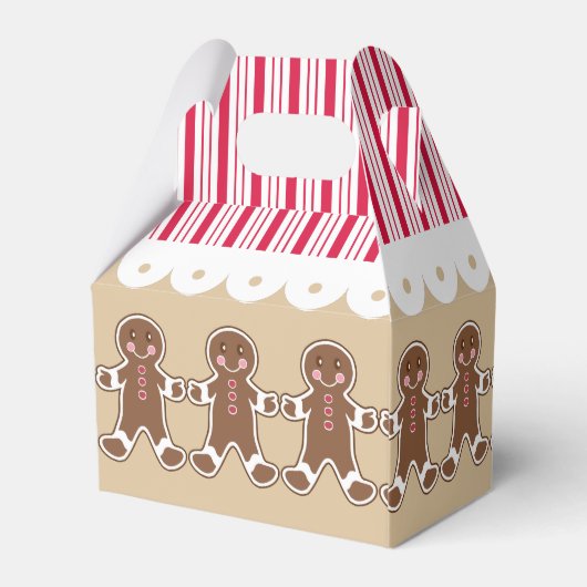 Weihnachtsgingerbrot Party Leckereien Geschenkboxe Geschenkschachtel (Rückseite)
