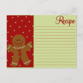 Weihnachtsgingerbrot Recipe Karten (Vorderseite)