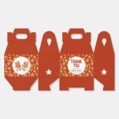 Weihnachtsgingerbrot Rot und Weiß Geschenkschachtel (Ungeklappt)