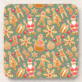 Weihnachtsgingerbrot santa untersetzer (Vorderseite)