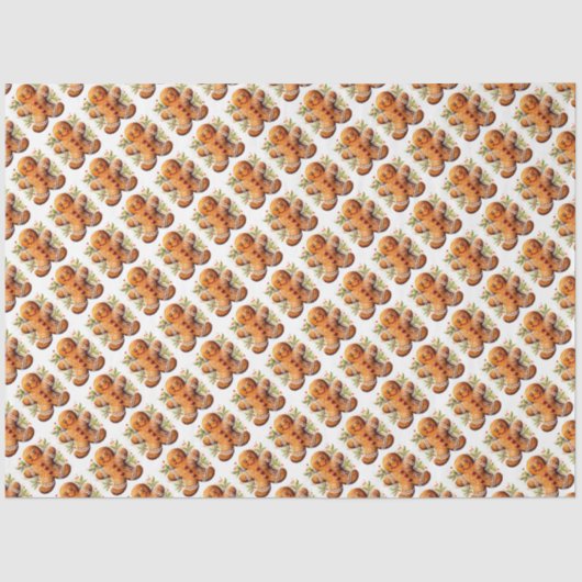 Weihnachtsgingerbrot Seidenpapier (Vorderseite)