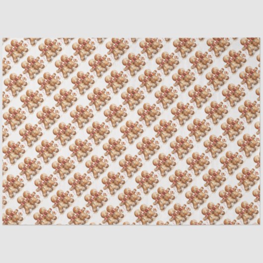 Weihnachtsgingerbrot Seidenpapier (Vorderseite)