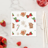 Weihnachtsgingerbrot Serviette (Beispiel)