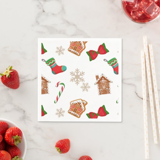 Weihnachtsgingerbrot Serviette (Beispiel)