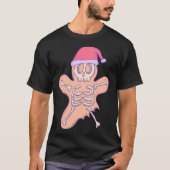 Weihnachtsgingerbrot Skeleton T-Shirt (Vorderseite)