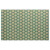 Weihnachtsgingerbrot Snowflake Grünes Muster Stoff (Fat Quarter (45,7 x 55,9 cm))