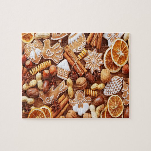 Weihnachtsgingerbrot & Süßigkeiten Jigsaw Puzzle (Horizontal)