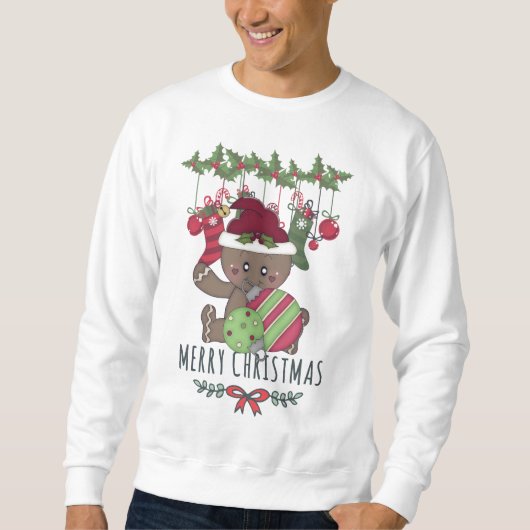 Weihnachtsgingerbrot Sweatshirt (Vorderseite)