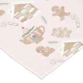 Weihnachtsgingerbrot Tischtuch Kurzer Tischläufer (Ecke)