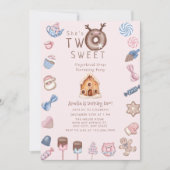 Weihnachtsgingerbrot | Zweiter Geburtstag Einladung (Vorderseite)