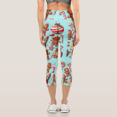 Weihnachtsgingerbrotflasche Capri Leggings (Rückseite)