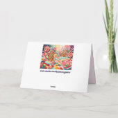 Weihnachtsgingerichte Feiertagskarte (Rückseite)