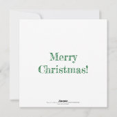 Weihnachtsgingerkuchen-Schneeballkampf Feiertagskarte (Rückseite)