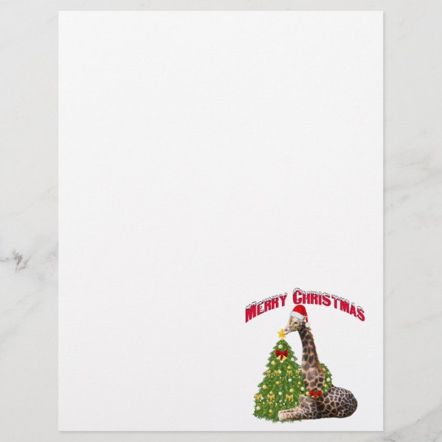 WeihnachtsGiraffe (Vorderseite)