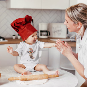 WeihnachtsGiraffe, anpassbar Baby Strampler