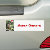 WeihnachtsGiraffe Autoaufkleber (Auf Auto)