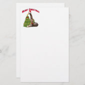 WeihnachtsGiraffe Briefpapier (Vorne/Hinten)