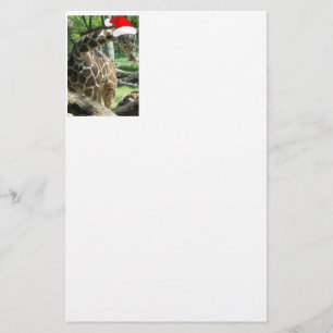 WeihnachtsGiraffe Briefpapier
