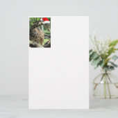 WeihnachtsGiraffe Briefpapier (Stehend Vorderseite)