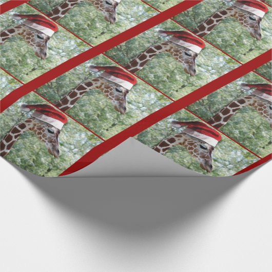 WeihnachtsGiraffe Geschenkpapier (Ecke)
