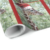 WeihnachtsGiraffe Geschenkpapier (Rolleneckpunkt)