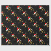 Weihnachtsgiraffe Geschenkpapier (Flach)