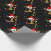 Weihnachtsgiraffe Geschenkpapier (Ecke)