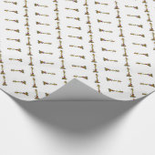 WeihnachtsGiraffe Geschenkpapier (Ecke)