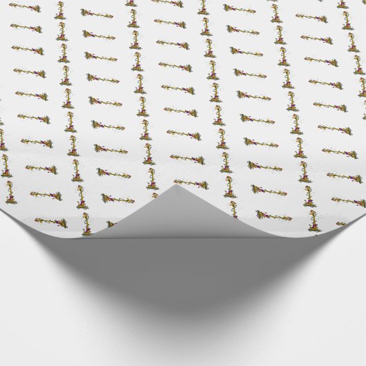 WeihnachtsGiraffe Geschenkpapier (Ecke)