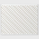 WeihnachtsGiraffe Geschenkpapier (Flach)