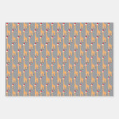 Weihnachtsgiraffe Geschenkpapier Set (Vorderseite 3)