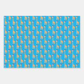 Weihnachtsgiraffe Geschenkpapier Set (Vorderseite 2)