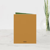 Weihnachtsgiraffe hinzufügen feiertagskarte (Rückseite)