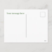 Weihnachtsgiraffe hinzufügen feiertagspostkarte (Rückseite)