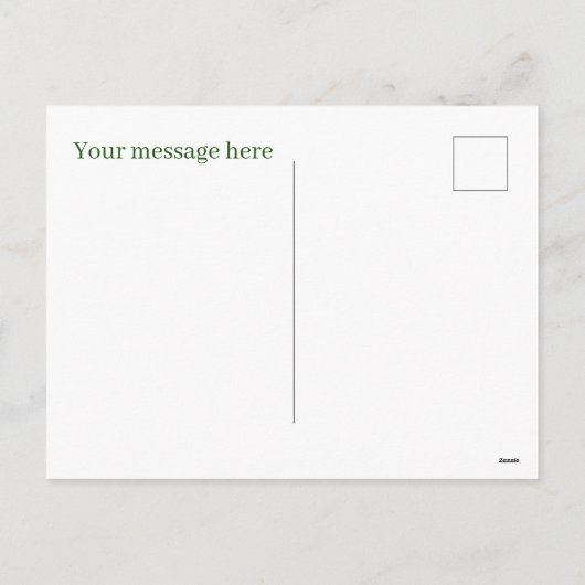 Weihnachtsgiraffe hinzufügen feiertagspostkarte (Rückseite)