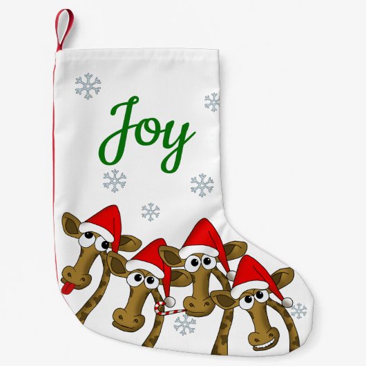 Weihnachtsgiraffe Kleiner Weihnachtsstrumpf (Vorderseite)