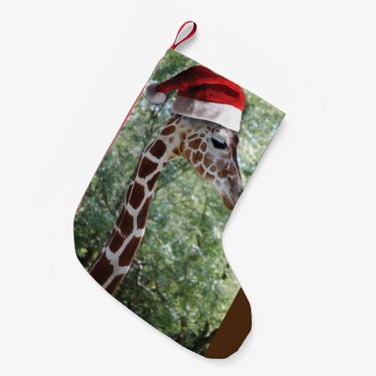 WeihnachtsGiraffe Kleiner Weihnachtsstrumpf (Vorderansicht (hängend))