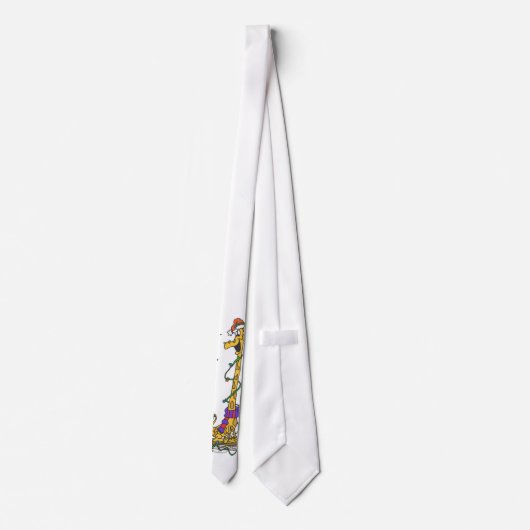 Weihnachtsgiraffe Krawatte (Rückseite)