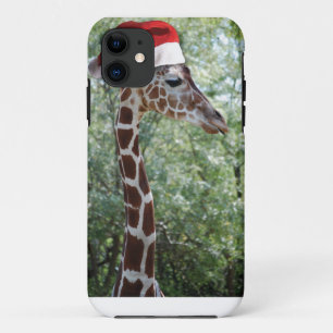 WeihnachtsGiraffe mit Weihnachtsmannmütze Case-Mate iPhone Hülle