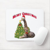 WeihnachtsGiraffe Mousepad (Mit Mouse)