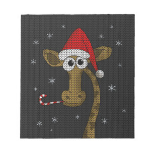 WeihnachtsGiraffe Notizblock