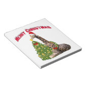 WeihnachtsGiraffe Notizblock (angewinkelt)