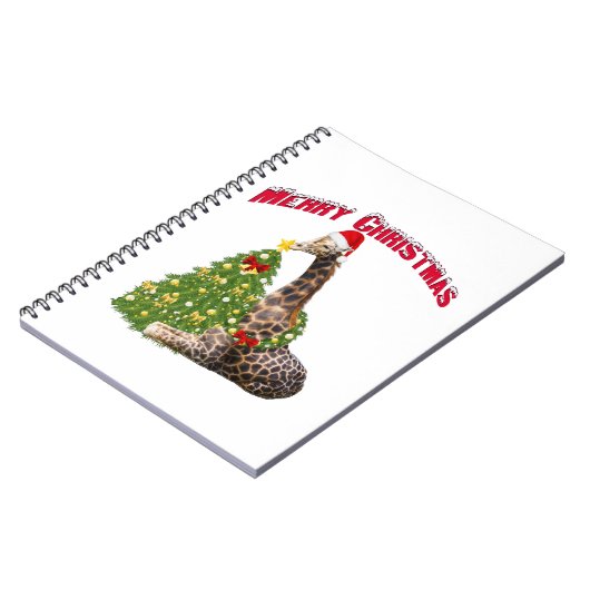 WeihnachtsGiraffe Notizblock (Linke Seite)