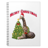 WeihnachtsGiraffe Notizblock (Vorderseite)