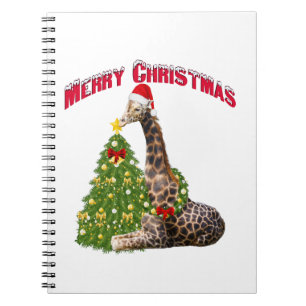 WeihnachtsGiraffe Notizblock