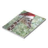 WeihnachtsGiraffe Notizblock (Rotiert)