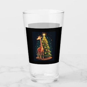 Weihnachtsgiraffe offizieller Baumaufsatz Lustig g Glas